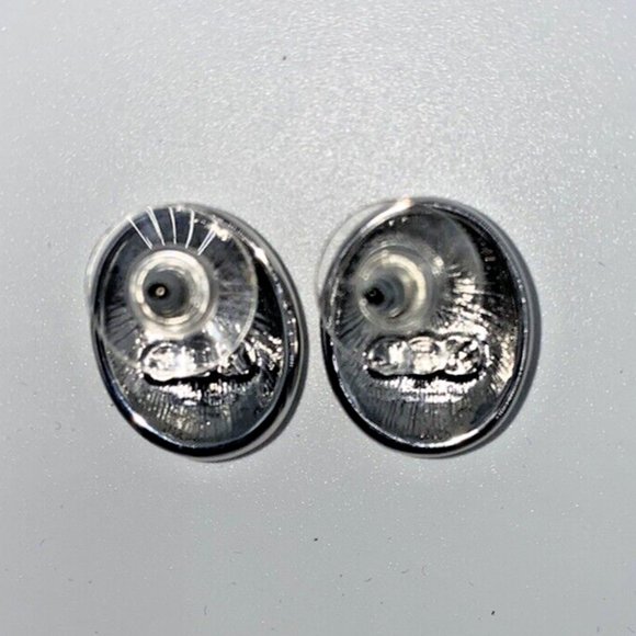 Camrose & Kross NIB Jacqueline Kennedy JBK Art Deco Crystal & Silver Earrings - Picture 4 of 6